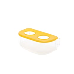 Comedouro Oval Tudo Pet Amarelo - 1 Unidade