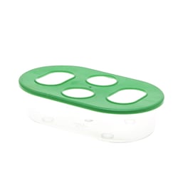 Comedouro Oval Tudo Pet Verde - 1 Unidade