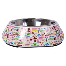 Comedouro Para Cães Melamina Snoopy Mel100- Mupk Zooz Pets 125Ml
