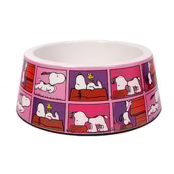 Comedouro Para Cães Melamina Snoopy Quadpink Zooz Pets 750Ml - Tamanho G