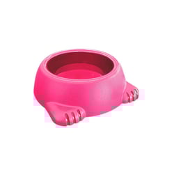 Comedouro Para Gatos Furacão Pet Glamour Rosa 500Ml - 1 Unidade - 500 Mililitros