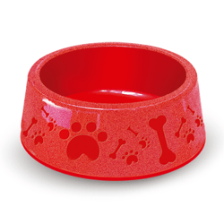 Comedouro Paris Furacão Pet Nº4 Vermelho - 1900Ml Para Cachorros