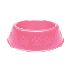 Comedouro Patinhas Rosa 1100Ml Para Cachorros - 1 Unidade