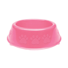 Comedouro Patinhas Rosa 1100Ml Para Cachorros - 1 Unidade