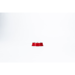 Comedouro Pesado Alumínio Nf Pet Vermelho 150Ml Para Filhotes