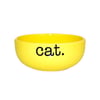 Comedouro Pet Injet Cerâmica Cat Amarelo Para Gatos