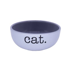 Comedouro Pet Injet Ceramica Cat Cinza Para Gatos