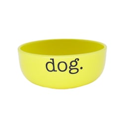 Comedouro Pet Injet Cerâmica Dog Amarelo Para Cães