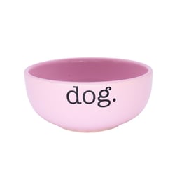 Comedouro Pet Injet Cerâmica Dog Rosa Para Cães - 190 Mililitros