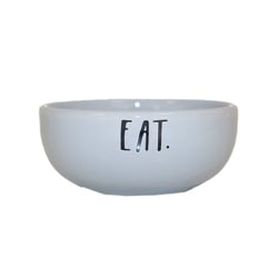 Comedouro Pet Injet Cerâmica Eat Cinza Para Cães