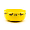 Comedouro Pet Injet Cerâmica Feed Me Amarelo Para Cães - 390 Mililitros