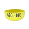 Comedouro Pet Injet Cerâmica Good Dog Amarelo Para Cães - 390 Mililitros