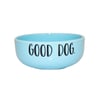 Comedouro Pet Injet Cerâmica Good Dog Azul Para Cães - 190 Mililitros