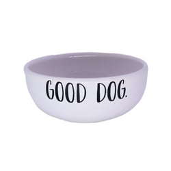 Comedouro Pet Injet Cerâmica Good Dog Cinza Para Cães - 190 Mililitros