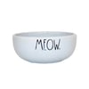 Comedouro Pet Injet Ceramica Meow Cinza Para Gatos 190Ml