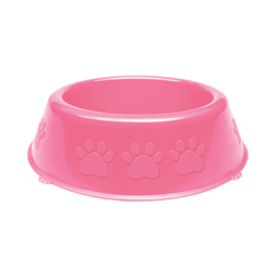 Comedouro Pet Injet Pata Rosa Para Cães Filhotes - 300Ml