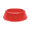Comedouro Pet Injet Patinhas Filhote 300Ml Vermelho - 1 Unidade