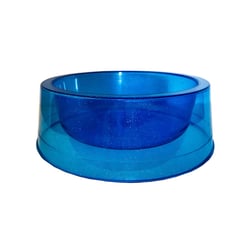 Comedouro Pet Toys Azul Com Glitter Para Cães
