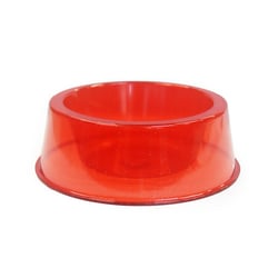Comedouro Pet Toys Vermelho Com Glitter Para Cães - 1 Unidade