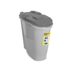 Comedouro Plast Pet Home Dispenser Cinza Para Gatos - 40 Litros