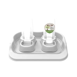Comedouro Plast Pet Kit Flex Gourmet Eco Cinza Para Cães E Gatos 650Ml - 1 Unidade