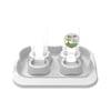 Comedouro Plast Pet Kit Flex Gourmet Eco Cinza Para Cães E Gatos 650Ml - 1 Unidade