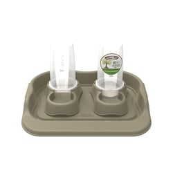 Comedouro Plast Pet Kit Flex Gourmet Eco Gold Para Cães E Gatos 650Ml - 1 Unidade