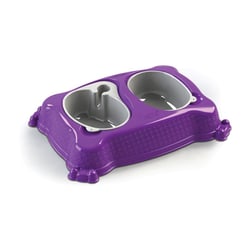 Comedouro Plast Pet New Pratic Roxo Para Cachorros - Tamanho GG