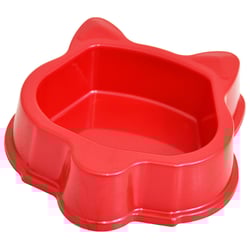Comedouro Plástico Gatos Vermelho Triton Dog 160Ml - 1 Unidade