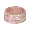 Comedouro Plástico Patinha Mármore Rose Para Cães - 1 Unidade - 300 Mililitros