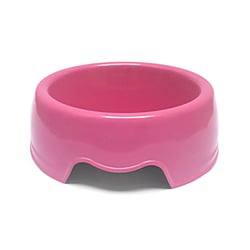 Comedouro Plástico Rosa São Benedito Pet Para Cães - 1 Unidade - Tamanho 1