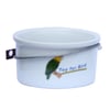 Comedouro Porcelana Com Suporte Kakatoo Para Papagaios - 1 Unidade