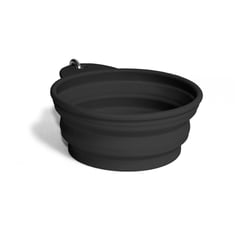 Comedouro Portátil Flexível Zee.Dog Preto Para Cachorros - Tamanho G