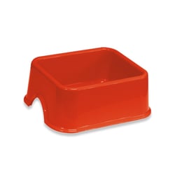 Comedouro Quadrado Furacão Pet Nº3 Vermelho - 1L Para Cachorros