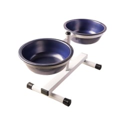 Comedouro Regulável Royale Azul Para Cães - 1 Unidade - Tamanho P
