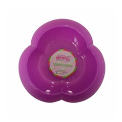 Comedouro Roxo Flor 700Ml Para Cães E Gatos