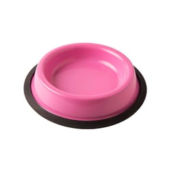 Comedouro Royale Antiderrapante Rosa Para Gatos