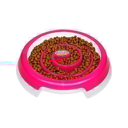 Comedouro Slow Food Truqys Pets Rosa Grande - 1 Unidade - Tamanho G