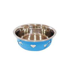 Comedouro The Pets Inox 3D Azul 850Ml - 1 Unidade