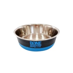 Comedouro The Pets Inox Bone Apettit Para Cães Azul 350Ml - 1 Unidade