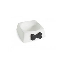 Comedouro The Pets Porcelana Preta Para Cães - 500Ml