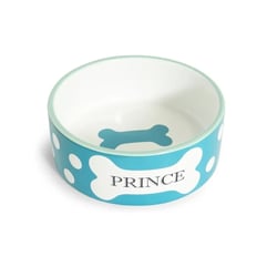 Comedouro The Pets Porcelana Prince Azul Médio 750Ml - 1 Unidade