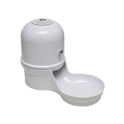 Comedouro Vida Mansa Alumínio Para Cães E Gatos Branco 1,5L - 1 Unidade