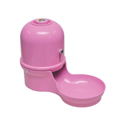 Comedouro Vida Mansa Alumínio Para Cães E Gatos Rosa 1,5L - 1 Unidade