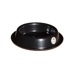 Comedouro Vida Mansa Alumínio Preto Para Cães E Gatos - 1 Unidade - 200 Mililitros
