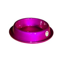 Comedouro Vida Mansa Alumínio Violeta Para Cães E Gatos - 1 Unidade - 200 Mililitros