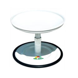 Comedouro Vida Mansa Miau Miau Branco Para Gatos
