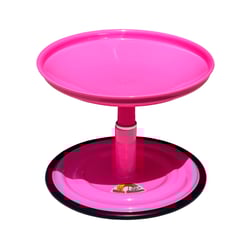 Comedouro Vida Mansa Miau Miau Rosa Para Gatos
