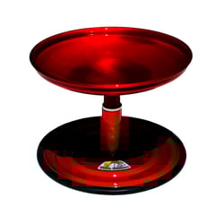 Comedouro Vida Mansa Miau Miau Vermelho Para Gatos