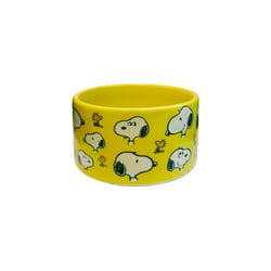 Comedouro Zooz Pets All Smiles Porcelana Amarelo Para Cães E Gatos